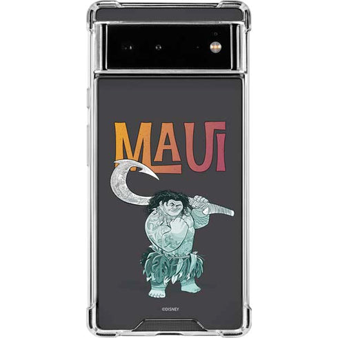 Disney Princess Moana Maui Google Pixel 6 Clear Case